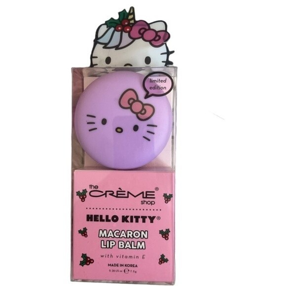 The Crème Shop Hello Kitty Macaroon Lip Balm - Picture 1 of 2